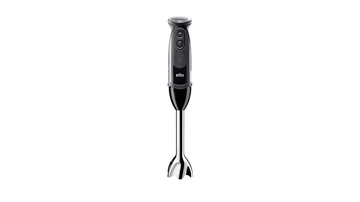 Braun MultiQuick 5 Vario Hand Blender, Sauce Mixer, BPA-Free Plastic Beaker - MQ 5237 BK, Black
