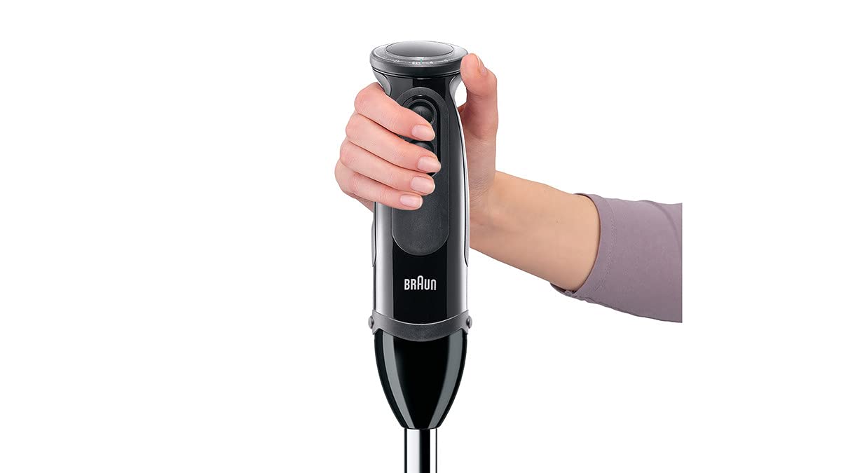 Braun MultiQuick 5 Vario Hand Blender, Sauce Mixer, BPA-Free Plastic Beaker - MQ 5237 BK, Black