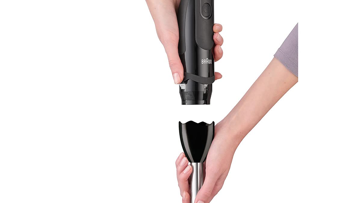 Braun MultiQuick 5 Vario Hand Blender, Sauce Mixer, BPA-Free Plastic Beaker - MQ 5237 BK, Black